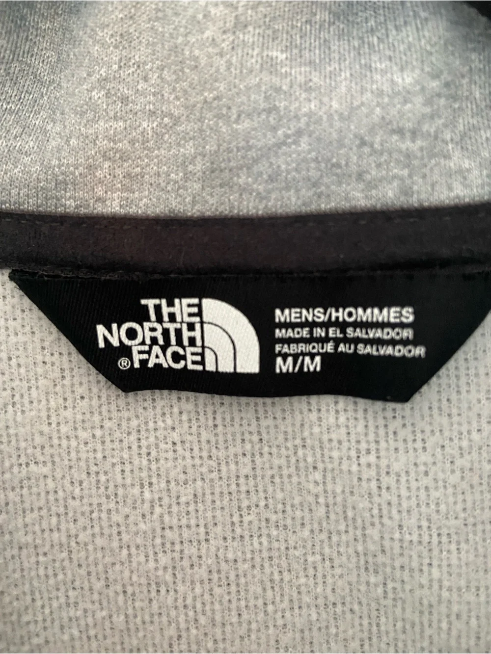 The North Face Light Gray Men's Quarter-Zip Pullover